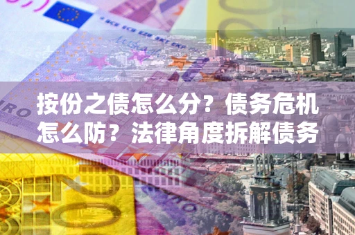 北京按份之债怎么分？债务危机怎么防？法律角度拆解债务分配与风险自保指南