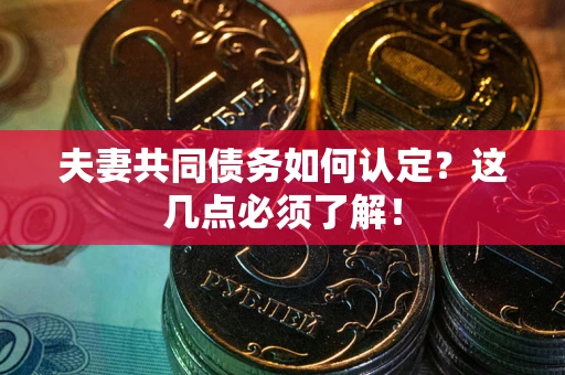 北京夫妻共同债务如何认定？这几点必须了解！
