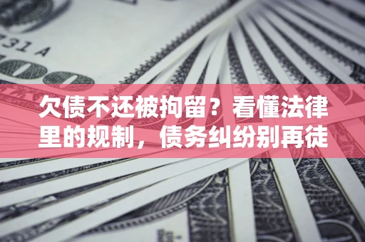 北京欠债不还被拘留？看懂法律里的规制，债务纠纷别再徒劳奔波