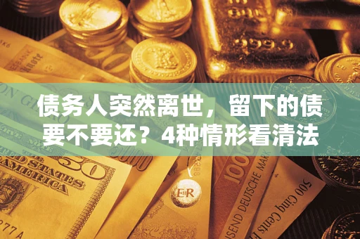 北京债务人突然离世，留下的债要不要还？4种情形看清法律判决
