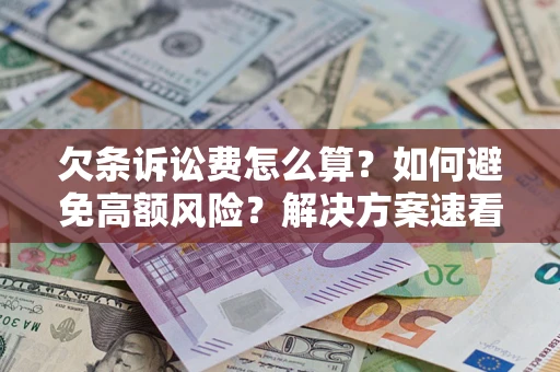北京欠条诉讼费怎么算？如何避免高额风险？解决方案速看！