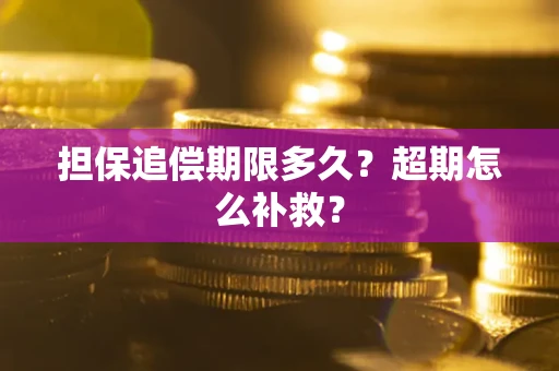 北京担保追偿期限多久？超期怎么补救？