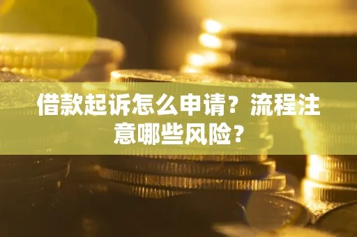 北京借款起诉怎么申请？流程注意哪些风险？